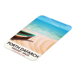 Imán Porth Dafarch, poster de la playa de Anglesey