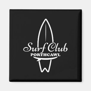Imán Porthcawl, Surf Club Gráfico de tabla de surf retr