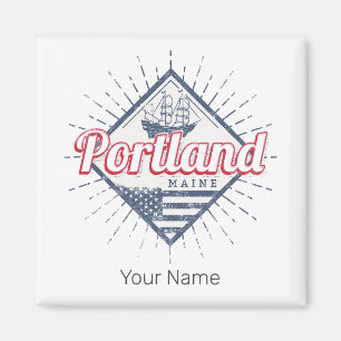 Imán Portland Maine City Estados Unidos