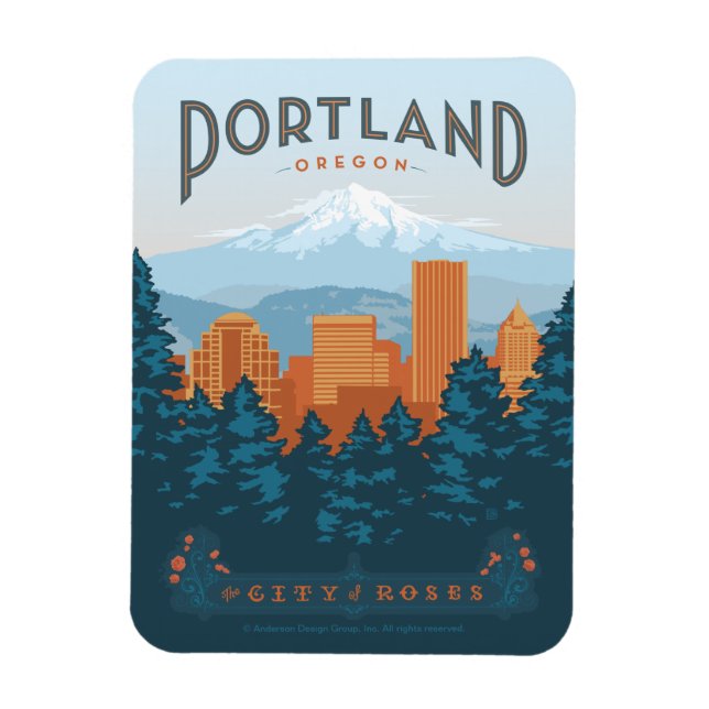Imán Portland, OR (Vertical)