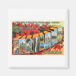 Imán Portland Oregon O recuerdo viejo del viaje del