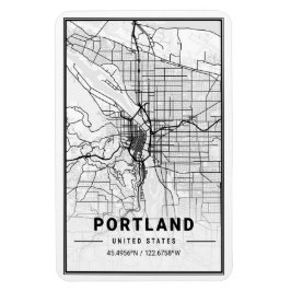 Imán Portland Oregon USA Travel City Map