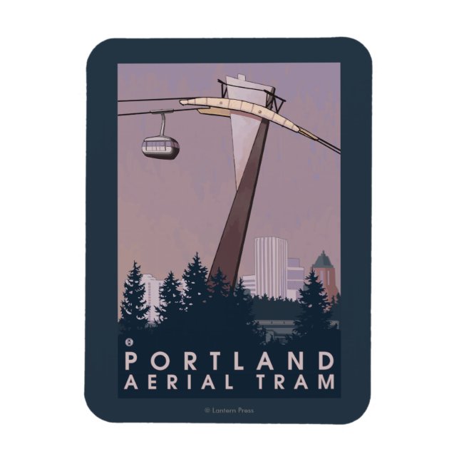 Imán Portland, OregonAerial Tram Scene (Vertical)