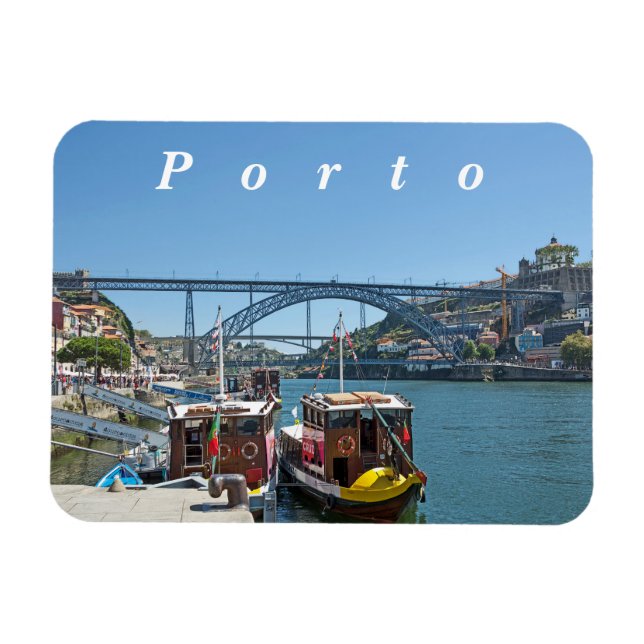 Imán Porto. Río Douro y puente Dom Luis I. (Horizontal)
