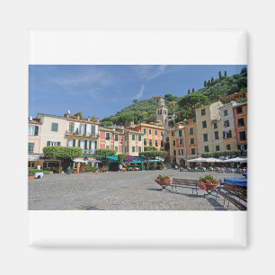 Imán Portofino, Italia. Plaza del Pueblo de Portofino