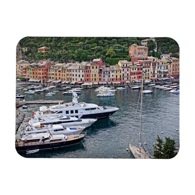 Imán Portofino romántico, Italia - Italia Magnet (Horizontal)