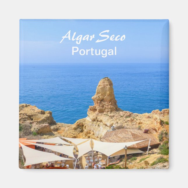 Imán Portugal Algarve Algar Seco Souvenir Magnet (Frente)