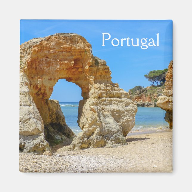 Imán Portugal Algarve Beach Souvenir Magnet (Frente)