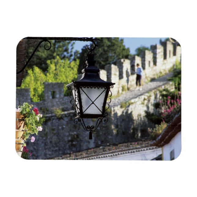 Imán Portugal, Obidos. Lámpara de hierro y 14.ª (Horizontal)