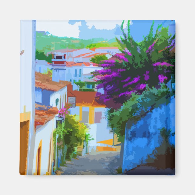 Imán Portugal Real - Obidos (Frente)