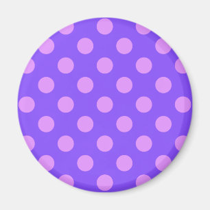 Imán Pos de polka de Lilac en periwinkle