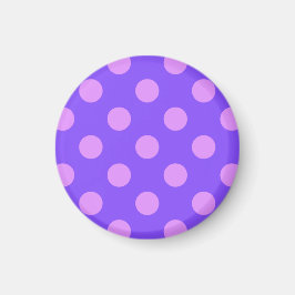 Imán Pos de polka de Lilac en periwinkle