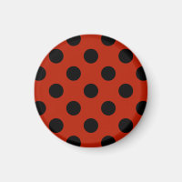 Pos de polka negra en rojo