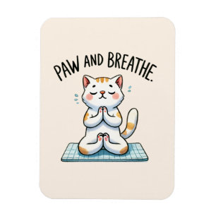Imán Pose de yoga para gato - Paw y Breathe