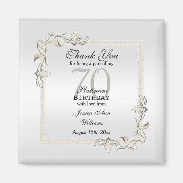 Imán Posh 70 Aniversario Platinum (Frente)