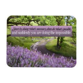 Imán Posible cita Inspiradora de San Francisco de Asís