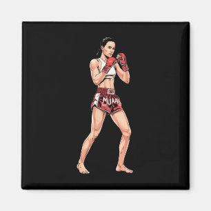 Imán Posición de Muay Thai Comt Deportes Un fanático de
