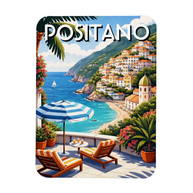 Imán Positano Italia (Vertical)