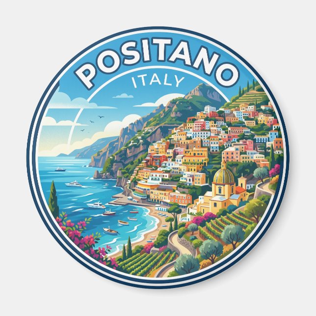 Imán Positano Italia (Frente)