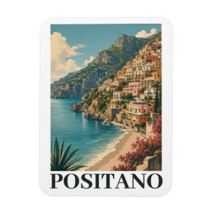 Imán Positano Italia Costa Amalfi Viajes Retro