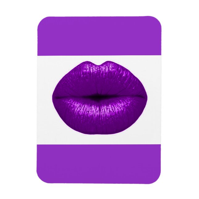 IMÁN POSITIVAMENTE PURPLE LIPSTICK MAKEUP BEAUTY FASHIO (Vertical)