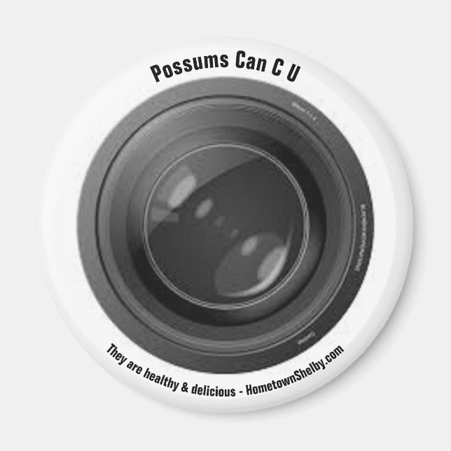 Imán Possums Can C U Magnet (Frente)
