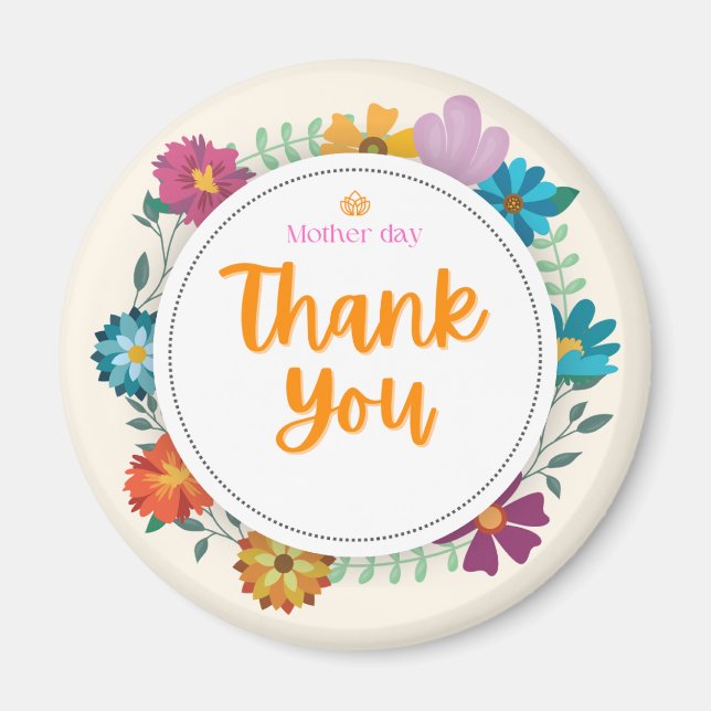 Imán Post card geft Funge para el día de la madre (Frente)