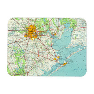 Imán Postal de Houston Texas