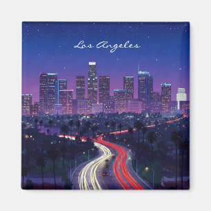 Imán Postal de La Noche de Los Ángeles