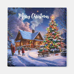Imán postal de navidades