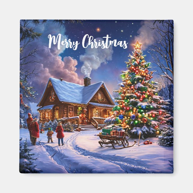 Imán postal de navidades (Frente)