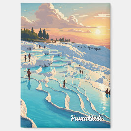Imán Postal de viaje Pamukkale