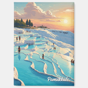 Imán Postal de viaje Pamukkale
