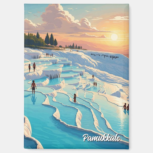 Imán Postal de viaje Pamukkale (Anverso)