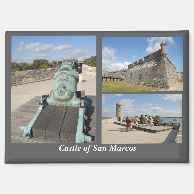 Imán Postal del Castillo de San Marcos (Anverso)
