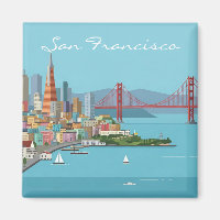 Postal del puente Golden Gate de San Francisco