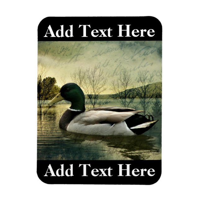 Imán Postal maleada vintage (Vertical)