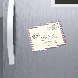 Imán Postal Vintage Air Mail