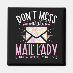 Imán Postal Worker Wife Funny Mailman Woman