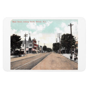 Imán Postales de Main St., Belmar, New Jersey 1906