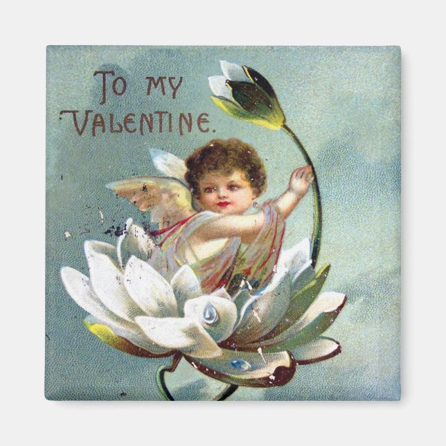 Imán Postales de San Valentín de época (Frente)