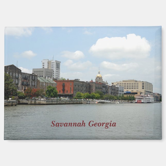 Imán Postales de Savannah Georgia (Anverso)