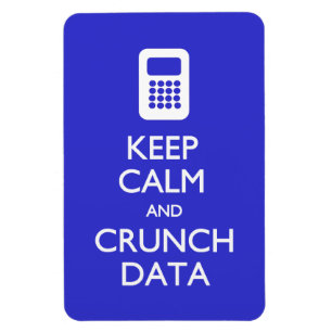 Imán Postcard de datos Crunch de calma