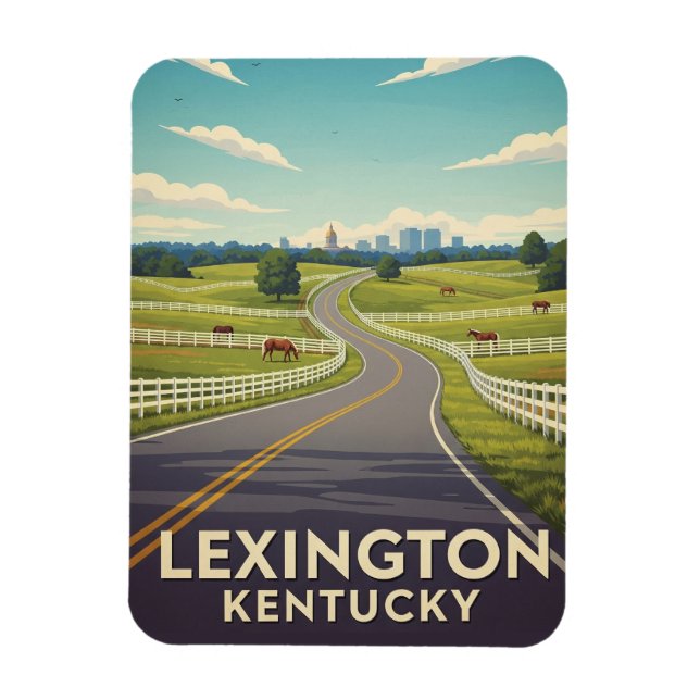 Imán Postcard de Lexington Kentucky (Vertical)