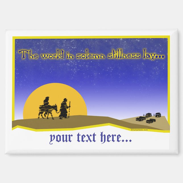 Imán Postcarta de la calma de Solemne (Anverso)