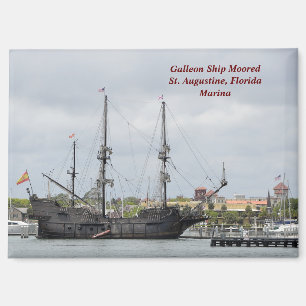 Imán Postcarta de vacaciones para barcos galeones de Es