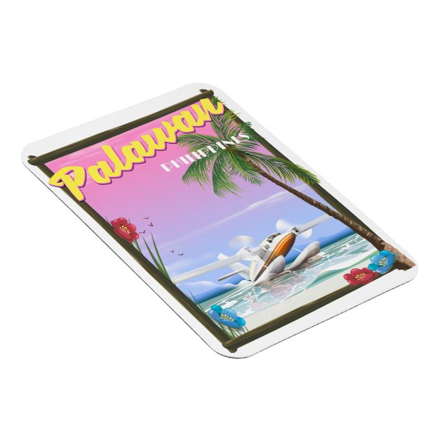 Imán Poster aéreo de Filipinas en Palawan (Lado Derecho)