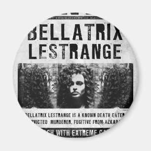 Imán Poster buscado de Bellatrix Lestrange