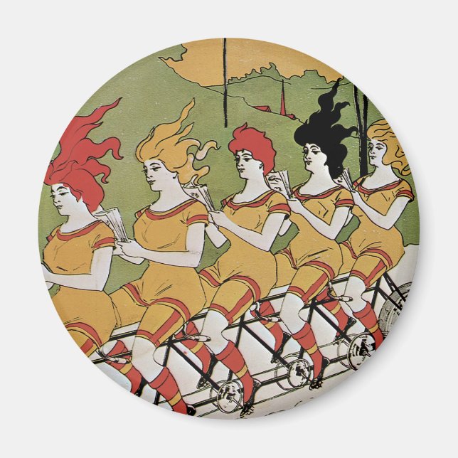 Imán Poster de bicicletas de transporte (Frente)