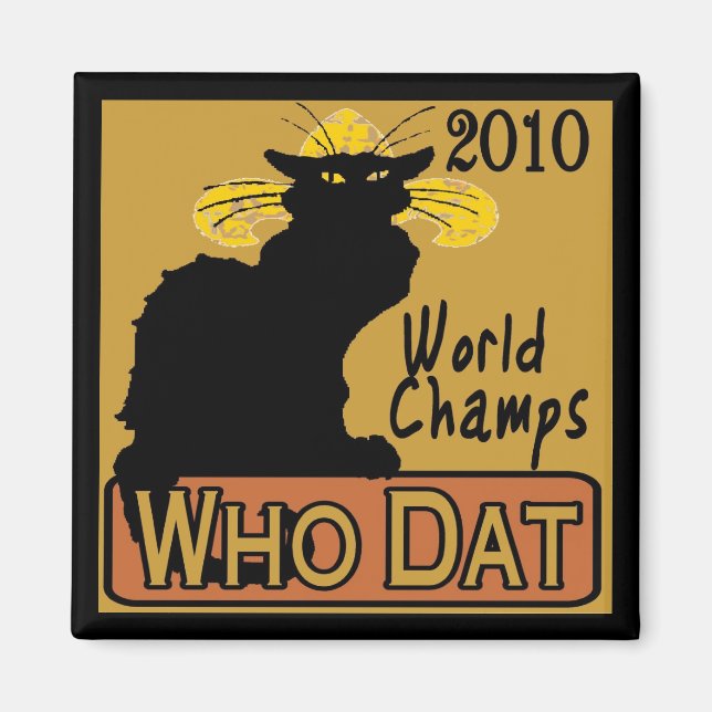 Imán Poster de chat Noir Champs (Frente)